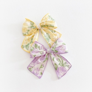 Girl Hair Clip Bow Floral (GHP9131)
